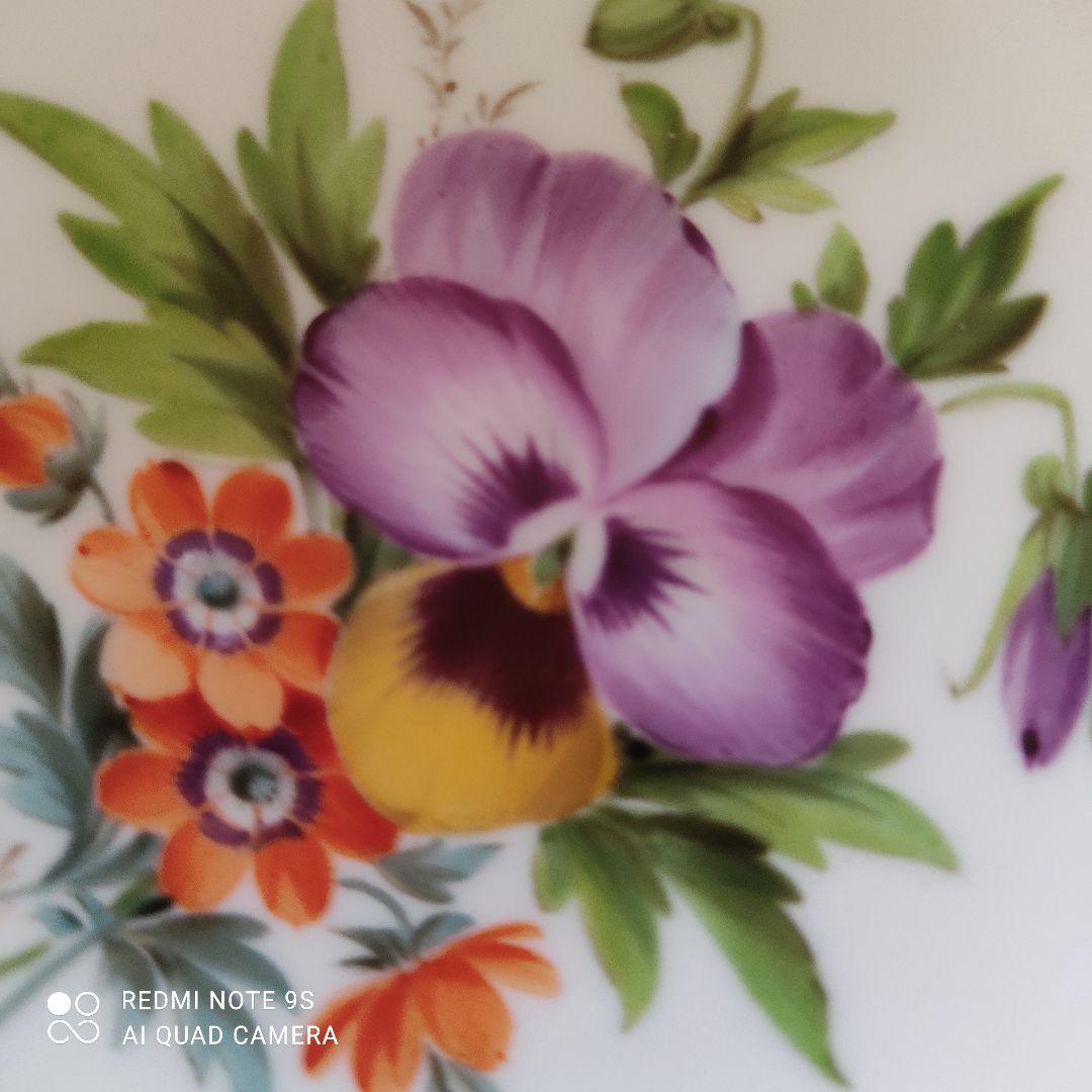 マイセン　壁掛けプレート　絵皿　ハナ№6