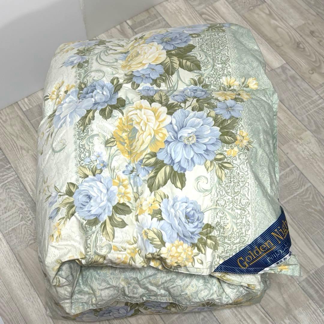 西川 Golden Night 羽毛掛け布団（合掛け）シングル グリーン - メルカリ