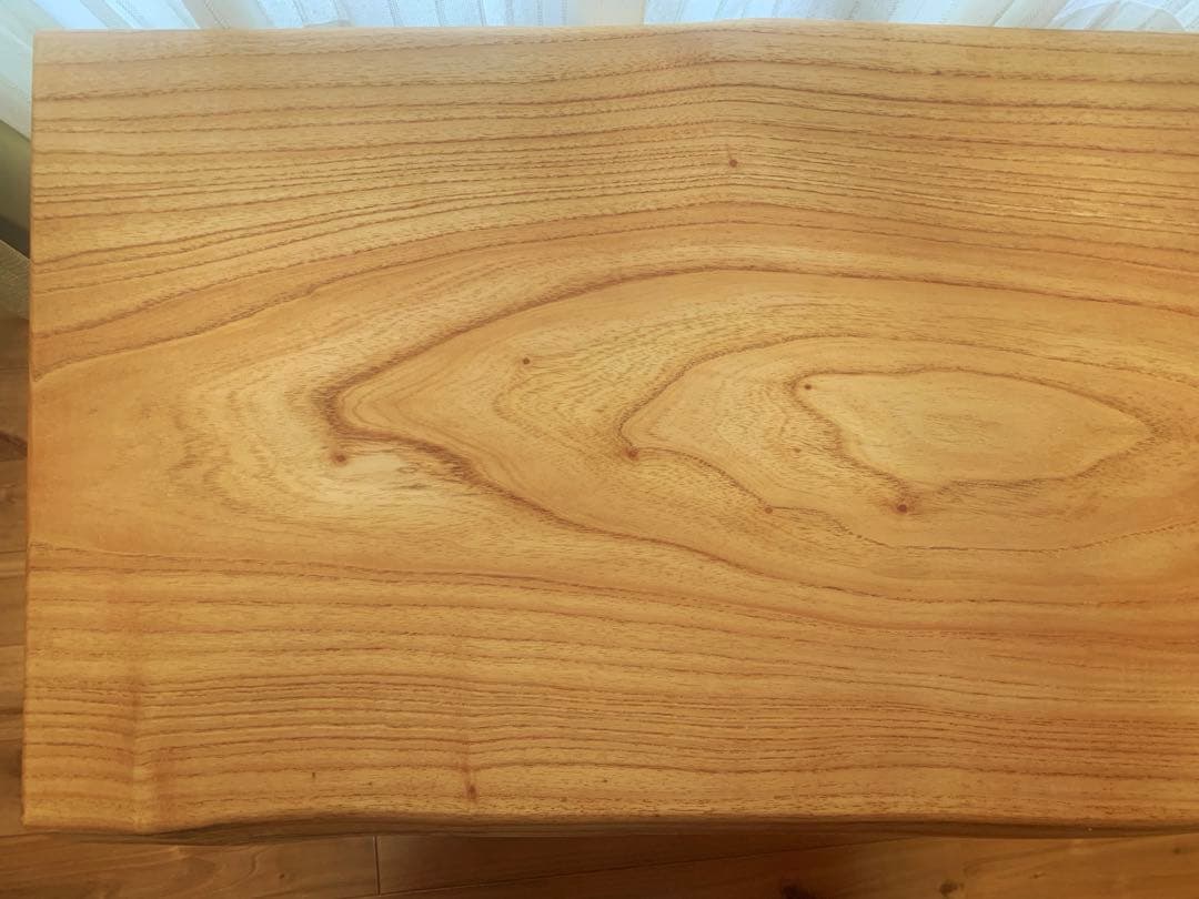 夏セール✨送料込②重厚リビング&ローテーブル(栴檀一枚板天板)＊貫補強