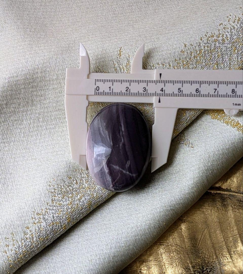 希少品　濃紫　♡ヒヤシンスジャスパー♡　ルース　パーム　天然石