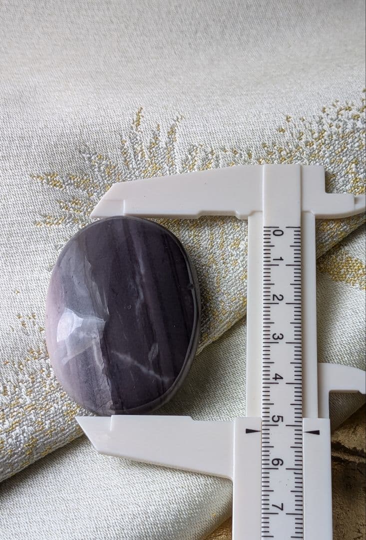 希少品　濃紫　♡ヒヤシンスジャスパー♡　ルース　パーム　天然石