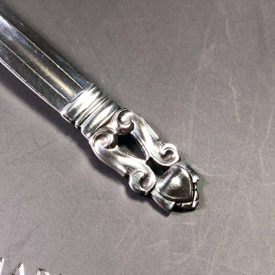 【美品】ジョージジェンセン 純銀製 コーヒー・スプーン　エコーン(11.2cm)