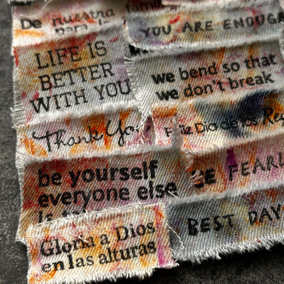 A50 デニムタグ　ペイントデニム　20枚