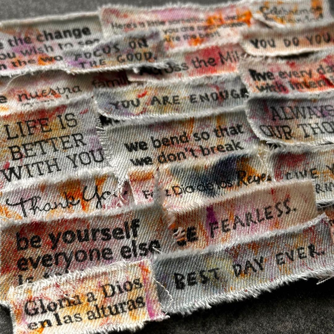 A50 デニムタグ　ペイントデニム　20枚