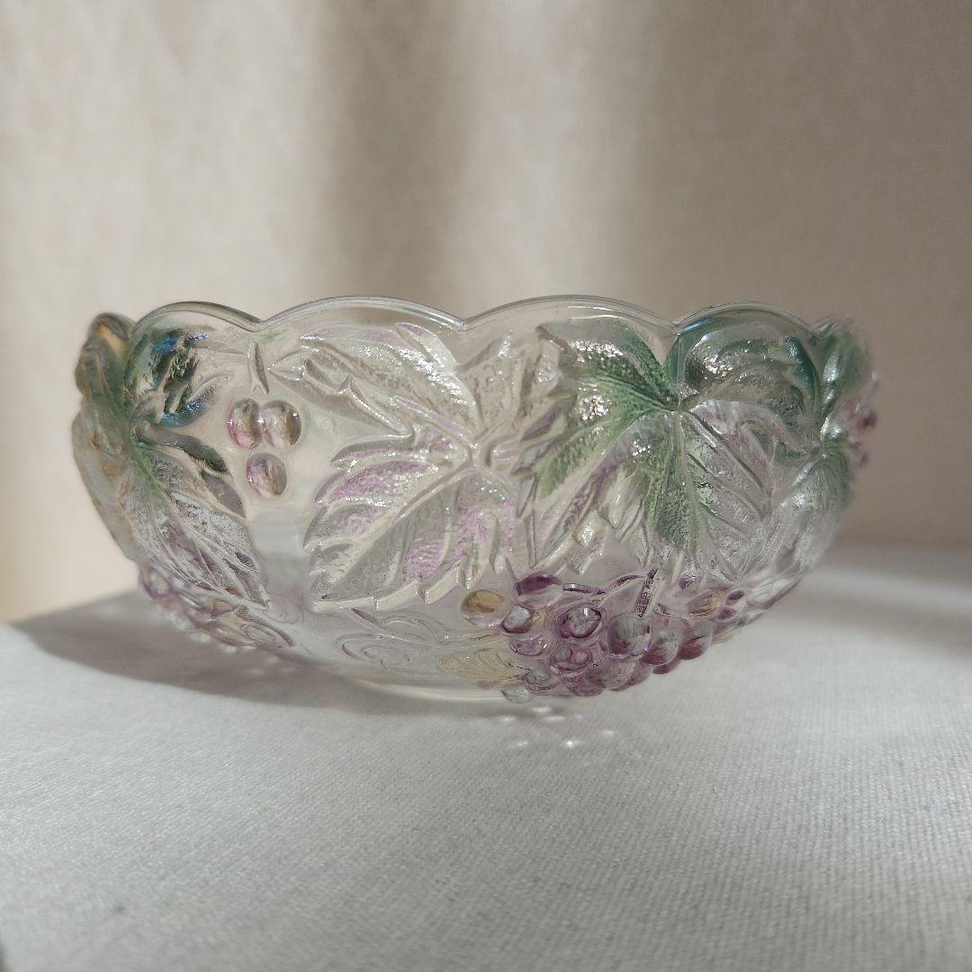 美品】HOYA クリスタル ガラスボウル ぶどう柄 中鉢 昭和レトロ - メルカリ