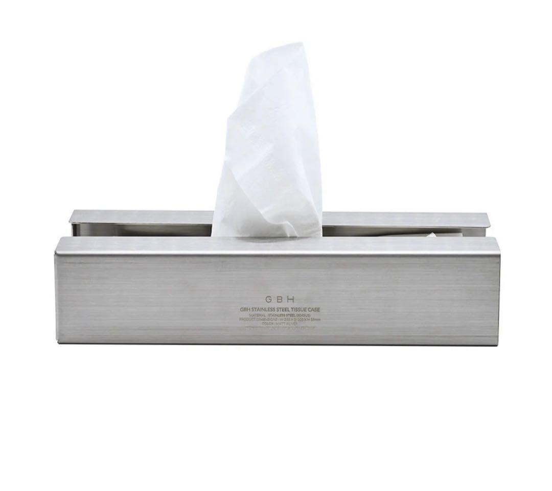 GBH STAINLESS STEEL ティッシュケース&トラベルセット