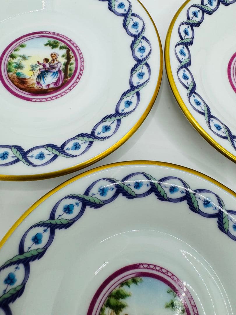 希少 リチャードジノリ メダイオン アンピール 5客 カップ&ソーサー