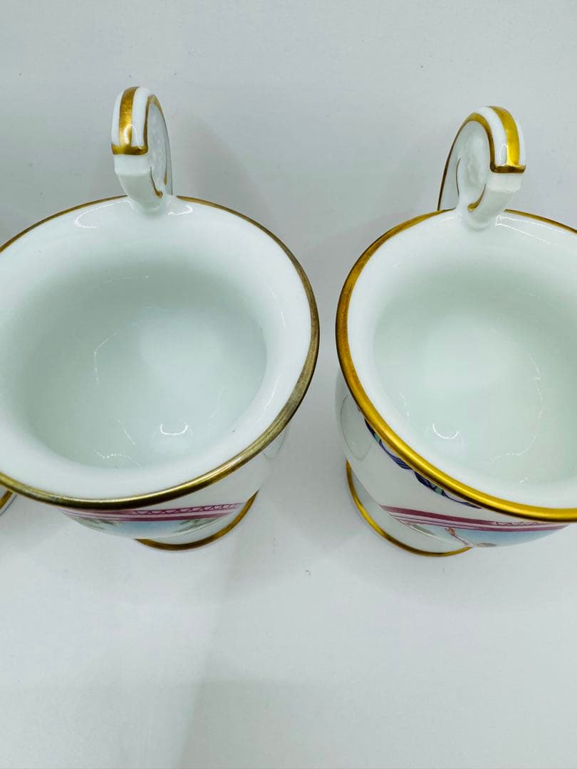 希少 リチャードジノリ メダイオン アンピール 5客 カップ&ソーサー