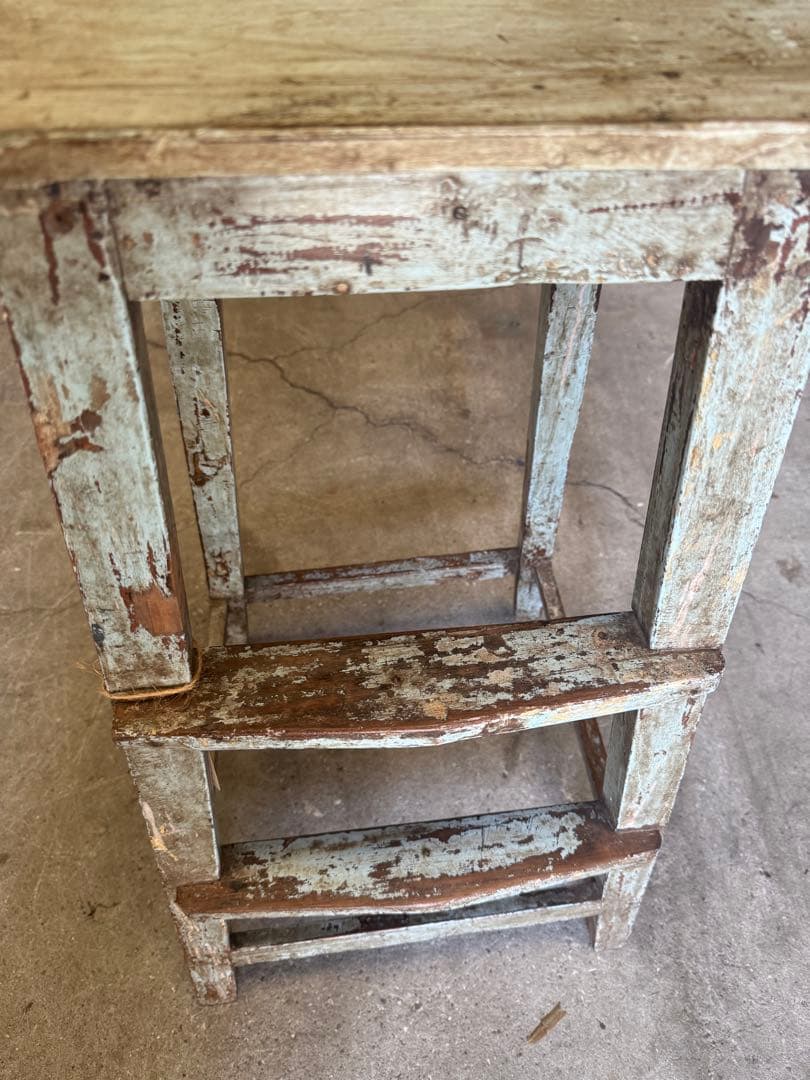 ※値下げ※【展示品】木製ヴィンテージ風スツール