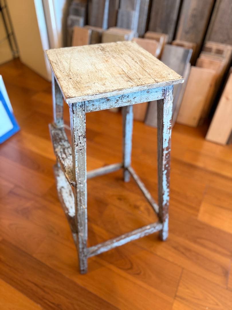 ※値下げ※【展示品】木製ヴィンテージ風スツール