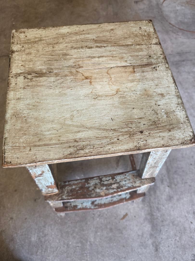 ※値下げ※【展示品】木製ヴィンテージ風スツール