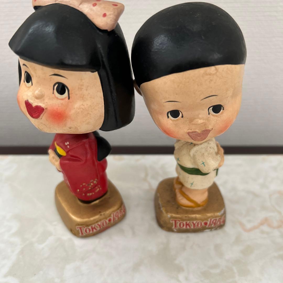 昭和レトロ KISSING BOY ＆ GIRL 首振り　TOKYO1954