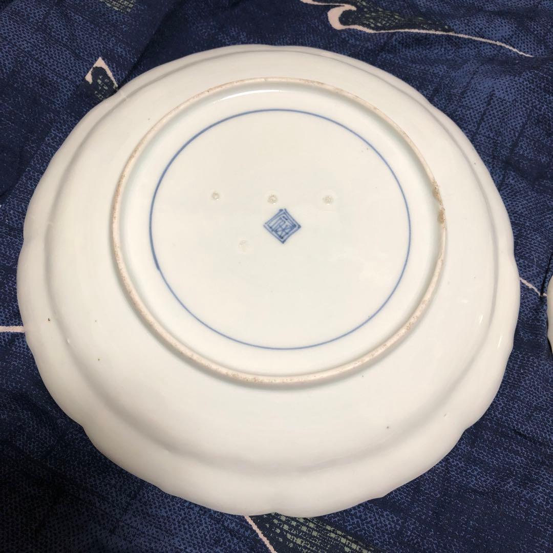 古伊万里　江戸時代　逸品　兎紋様の皿となます皿　逸品　合わせて2枚