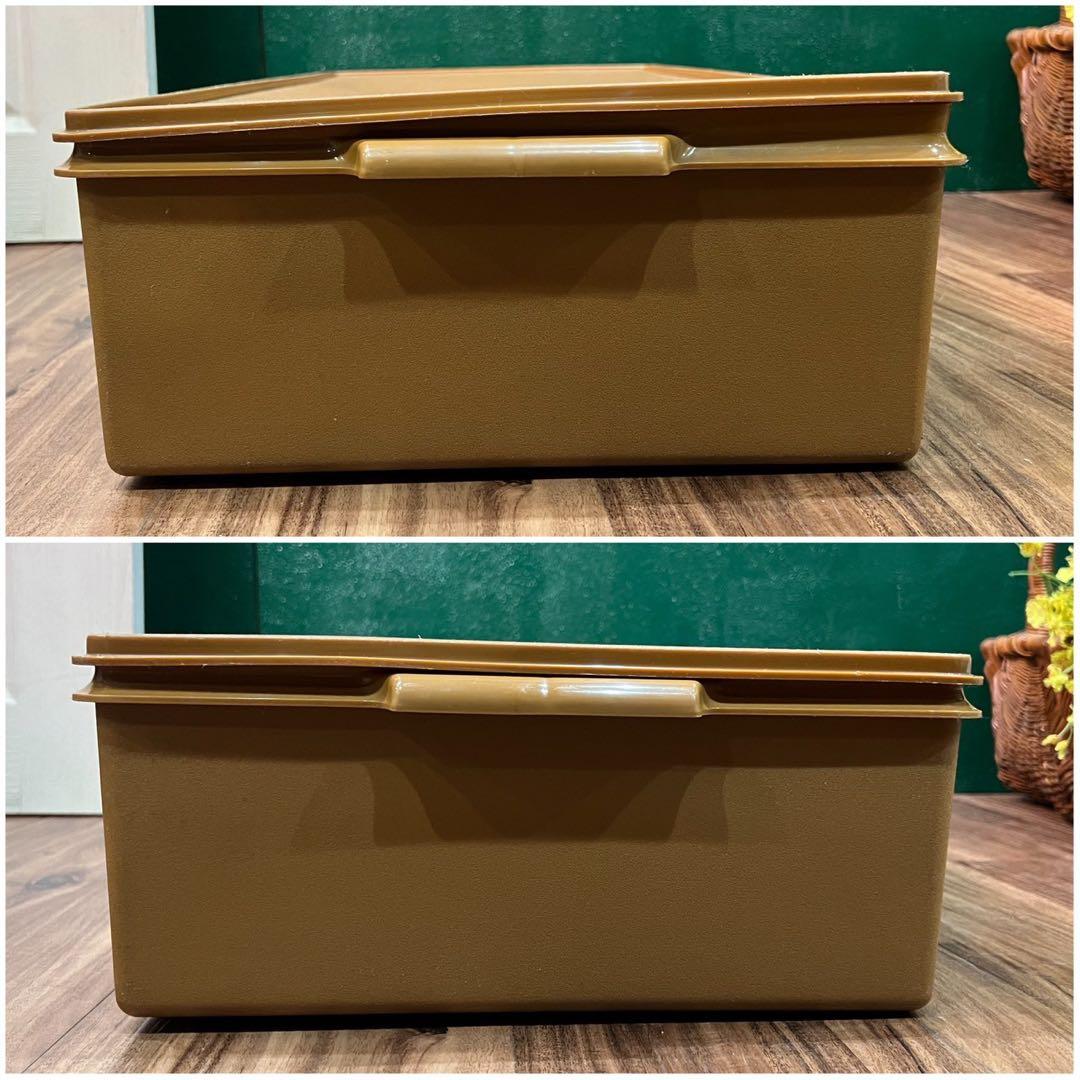 タッパーウェア スーパーケース 特大 インテリア 当時物 容器 昭和レトロ