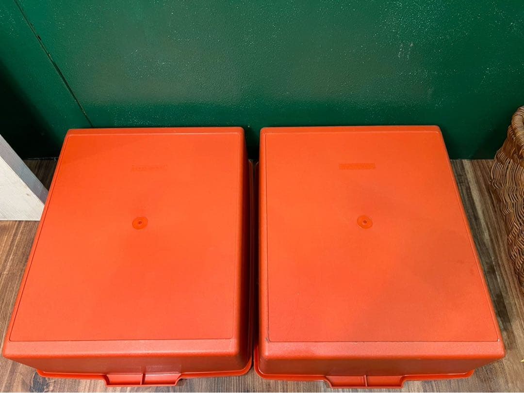 タッパーウェア スーパーケース 特大 インテリア 当時物 容器 昭和レトロ