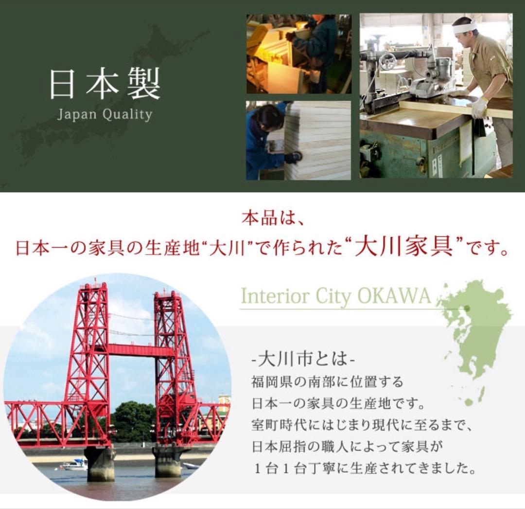 国産 完成品 キャビネット 木製 本棚 扉付 大川家具 収納 幅110 3列3段