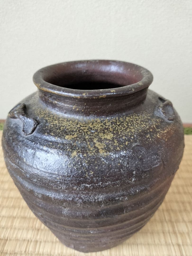 古備前三耳壷室町時代