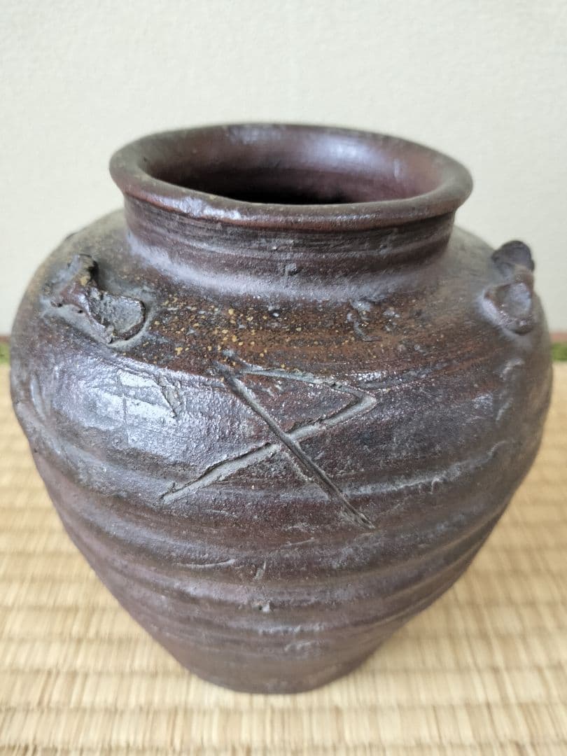 古備前三耳壷室町時代