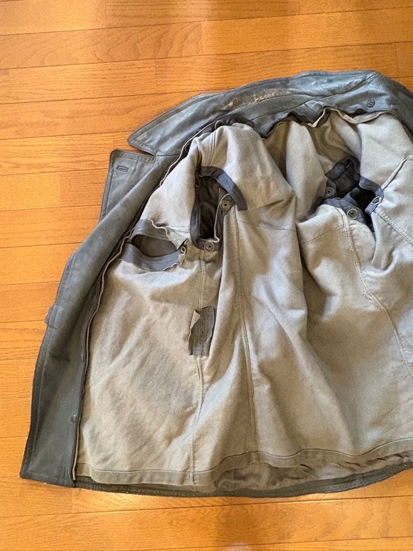 東ドイツ軍本革Pコート実物激レア