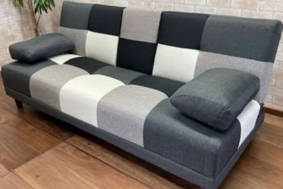 引取限定　神奈川県　美品　パッチワーク柄　ソファーベッド