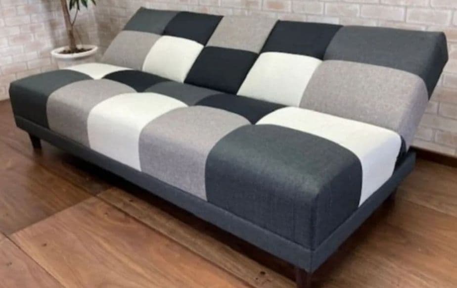 引取限定　神奈川県　美品　パッチワーク柄　ソファーベッド