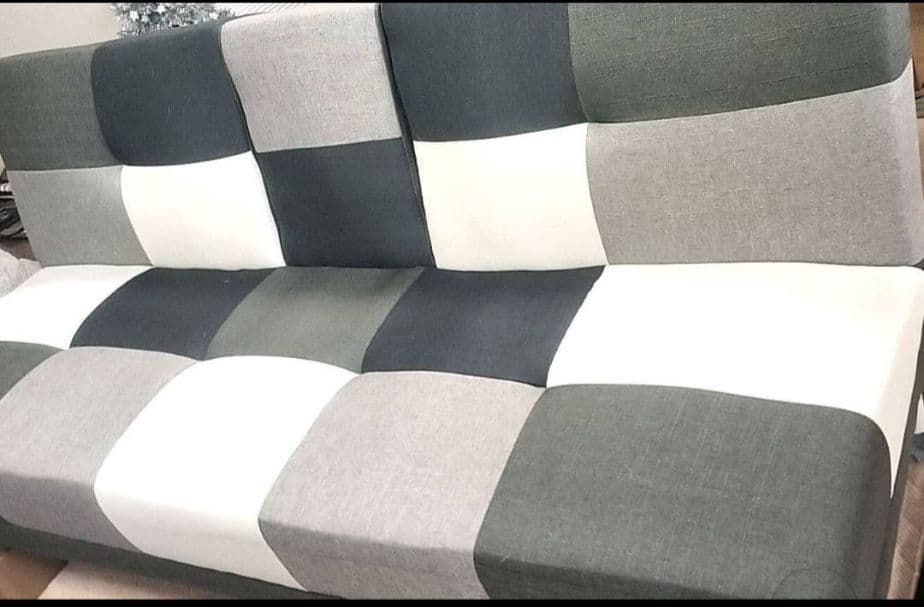 引取限定　神奈川県　美品　パッチワーク柄　ソファーベッド