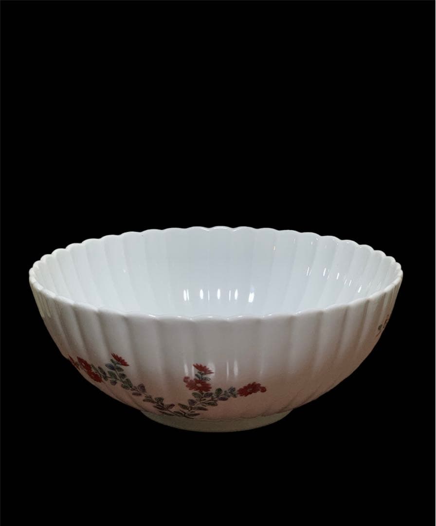 在銘　粉彩　特大　大鉢　直径24.5cm 高さ10cm