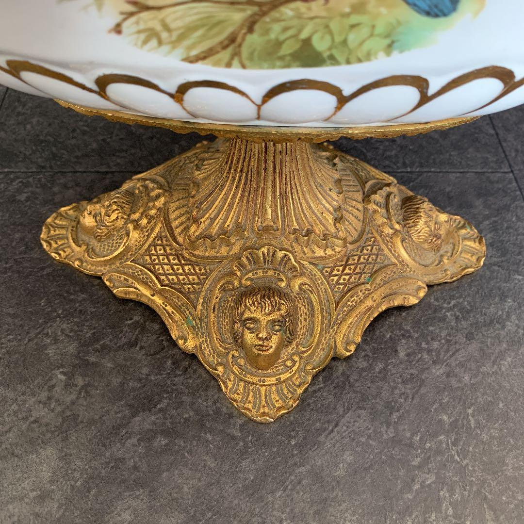 スペイン bronpor社 金彩 陶器バスケット 皿｜スペイン bronpor社 金彩