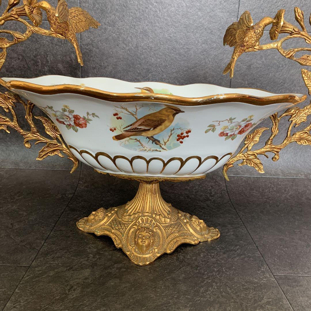 スペイン bronpor社 金彩 陶器バスケット 皿 - メルカリ