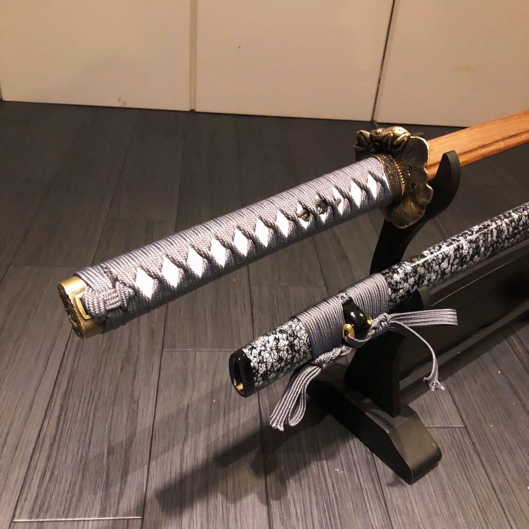 希少品 高級模造刀 ローズウッド 木刀 鞘付き木刀 拵え 高級居合刀