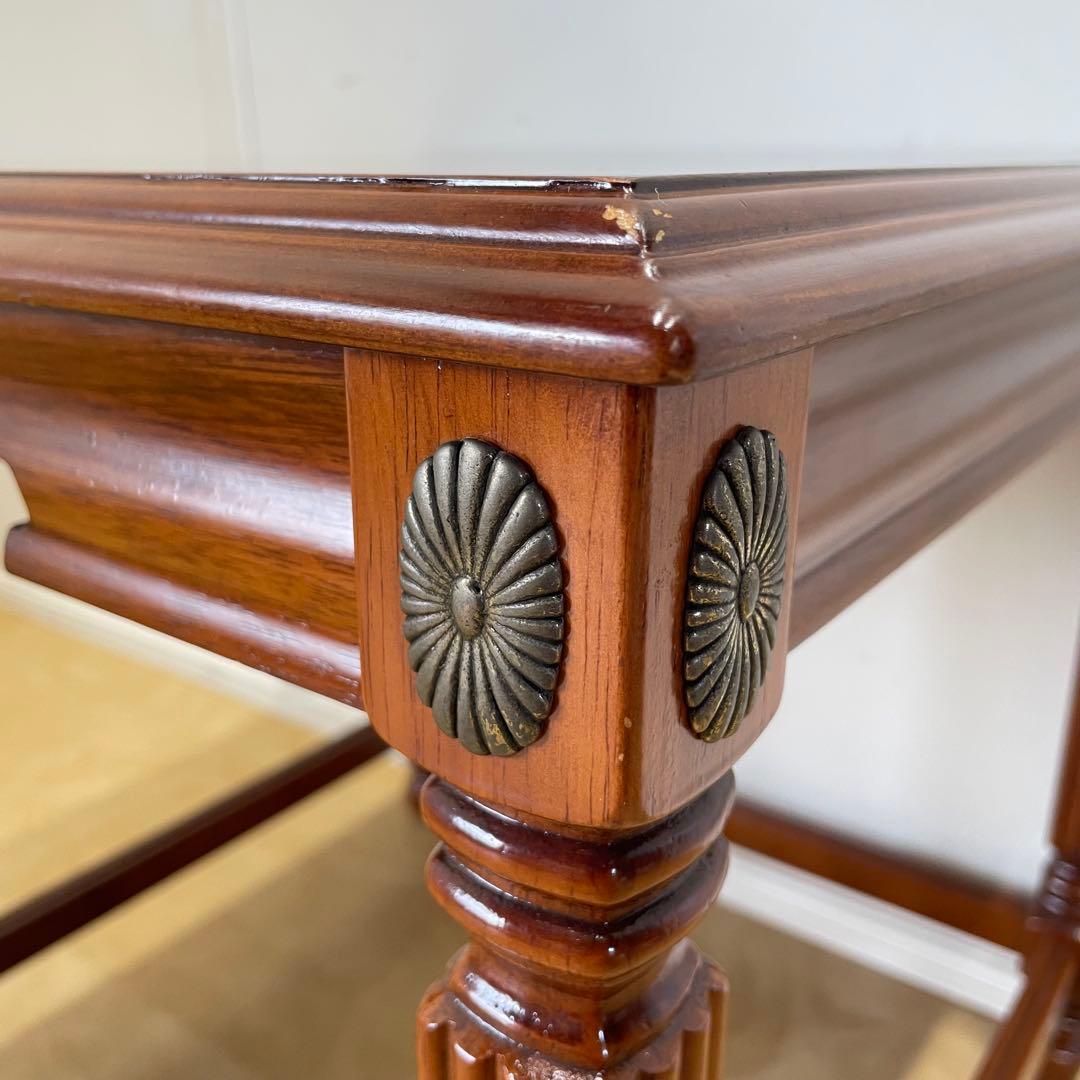 英国スタイル サイドテーブル コンソール 台 デスク 机 テーブル アンティーク