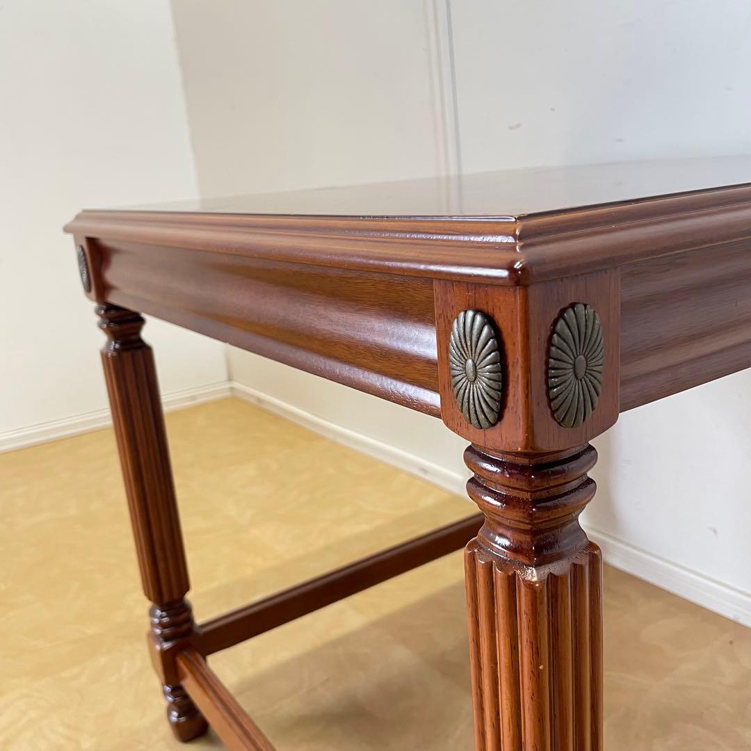 英国スタイル サイドテーブル コンソール 台 デスク 机 テーブル アンティーク