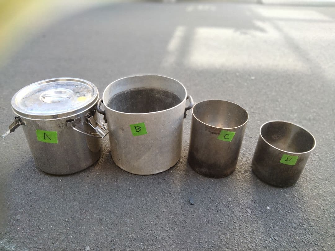 ステンレススチール鍋セット 4点　寸胴　ラーメン　バラ売り不可