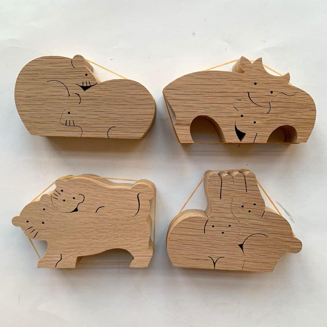 十二支　干支　組み木　小黒三郎　置物