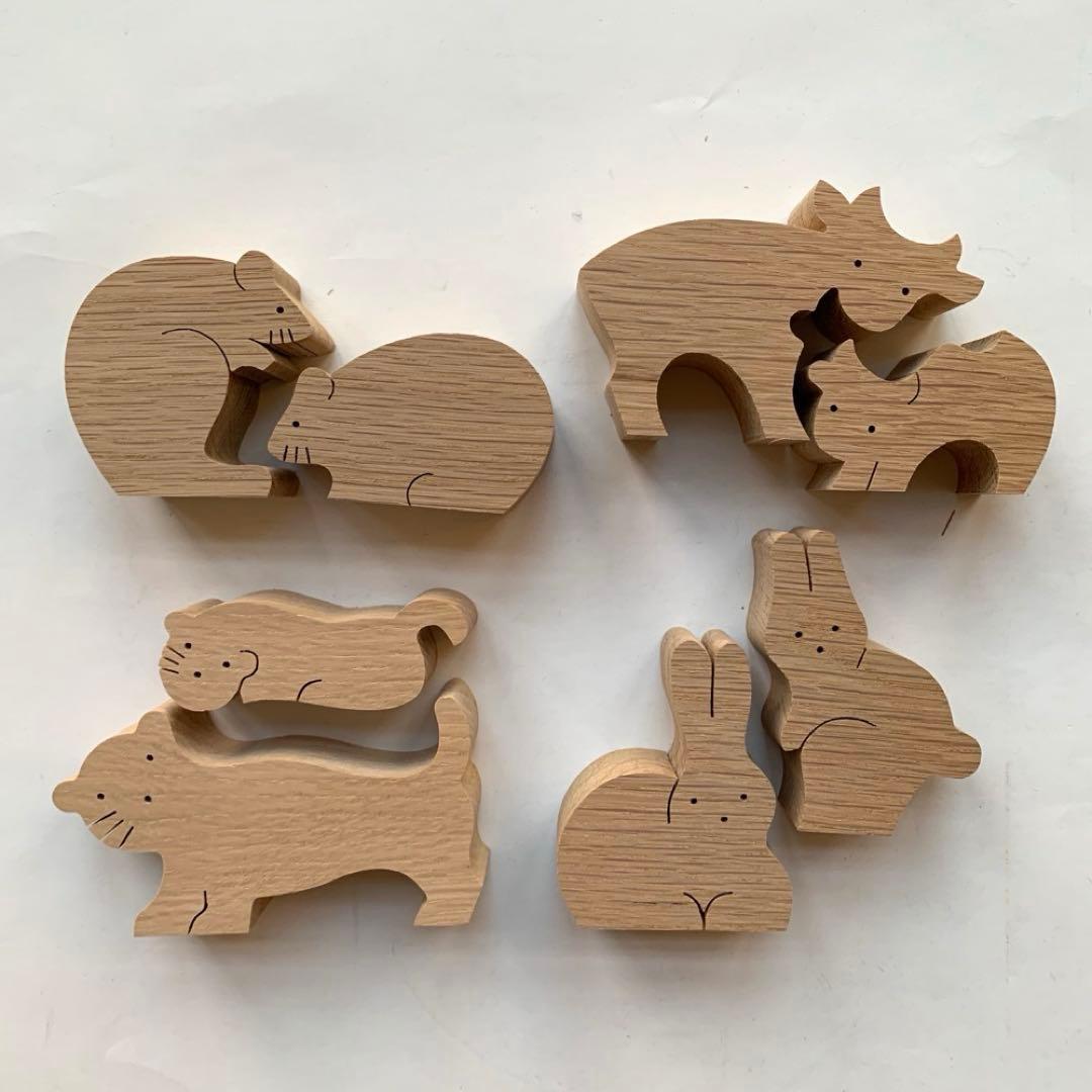 十二支　干支　組み木　小黒三郎　置物