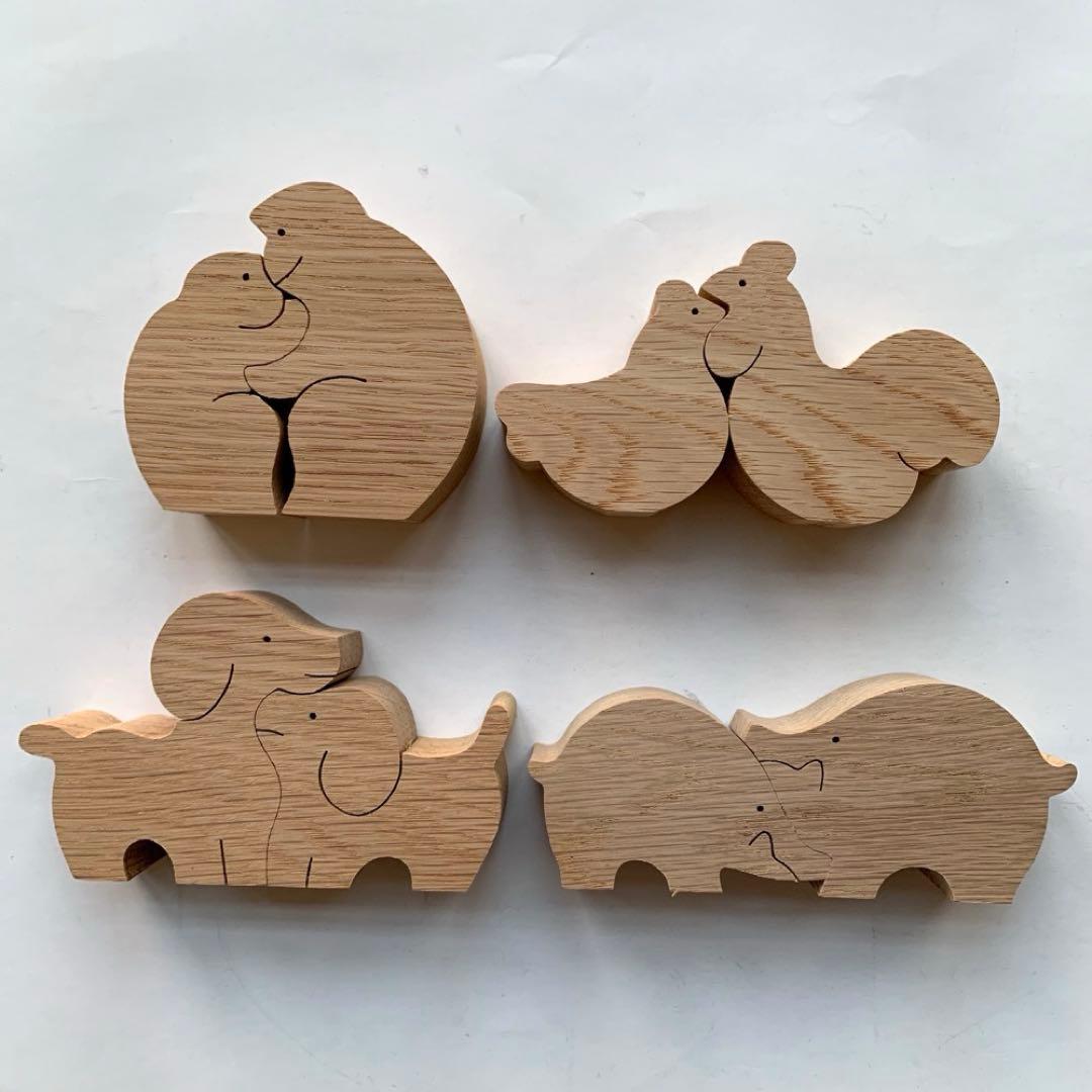 十二支　干支　組み木　小黒三郎　置物