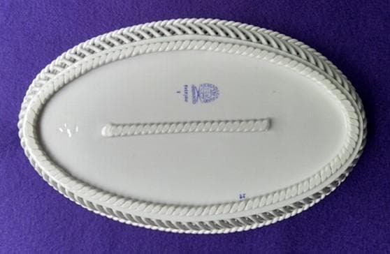 ★　ヘレンド　ビンテージ　ロスチャイルドバード　バスケット　オーバル型