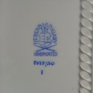 ★　ヘレンド　ビンテージ　ロスチャイルドバード　バスケット　オーバル型