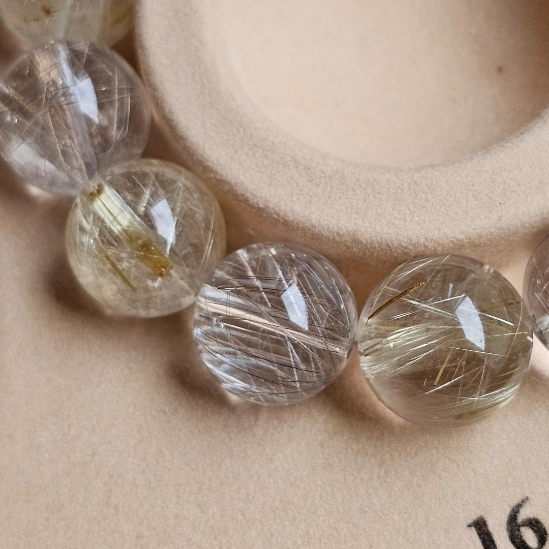 ゴールドルチル シルバールチル ブレスレット【15mm】