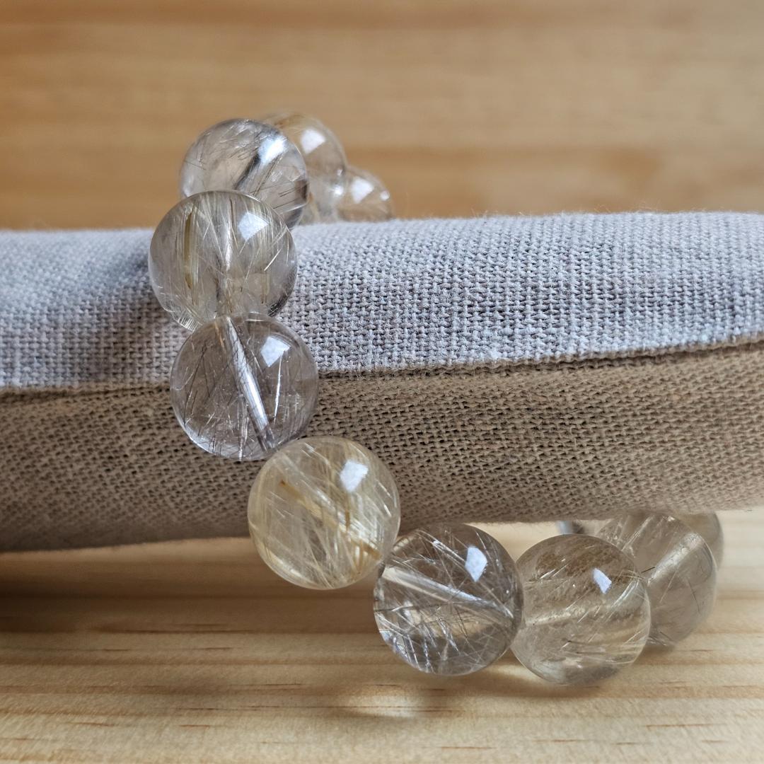 ゴールドルチル シルバールチル ブレスレット【15mm】