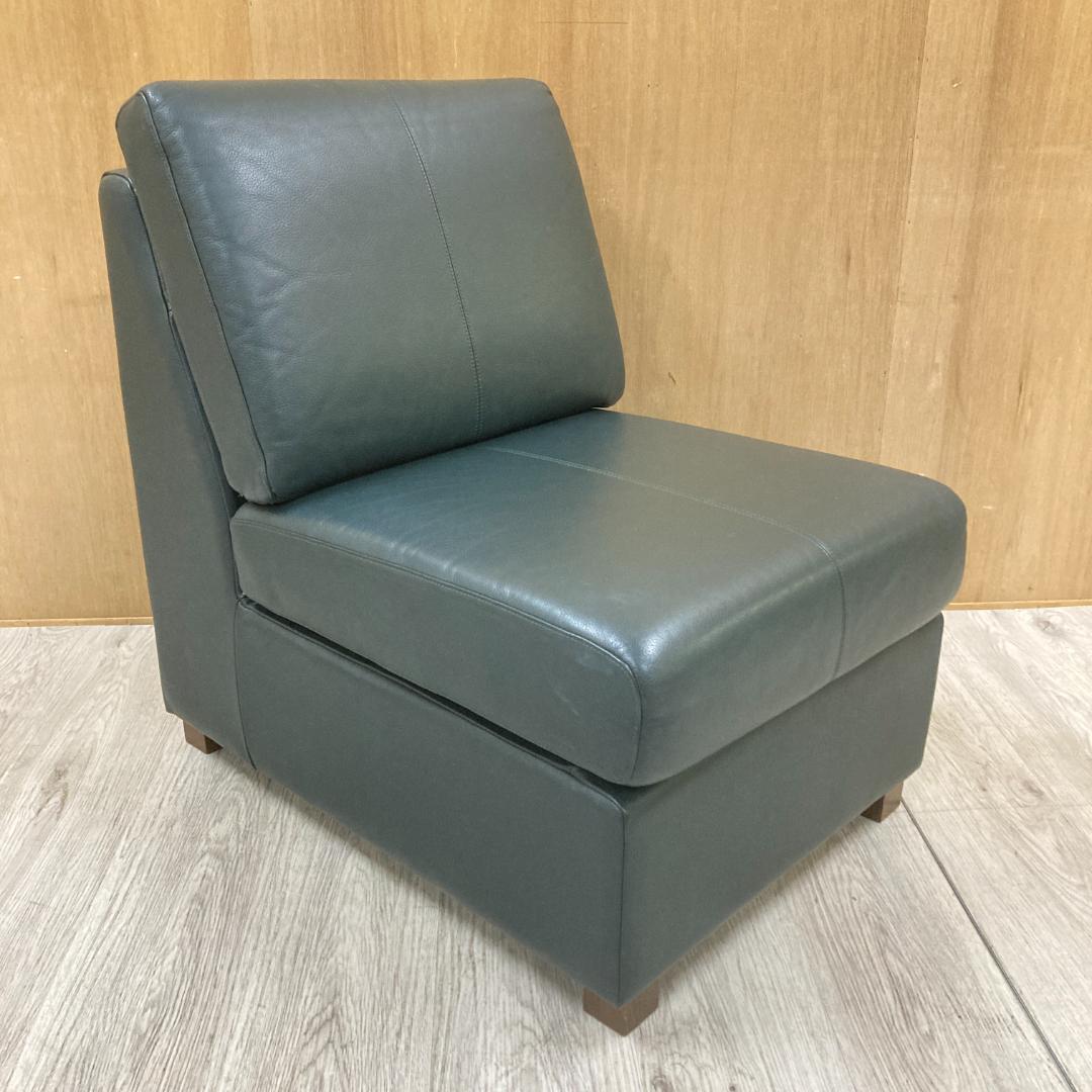 冨士ファニチア　FUJI FURNITURE　総革　1人掛けソファ