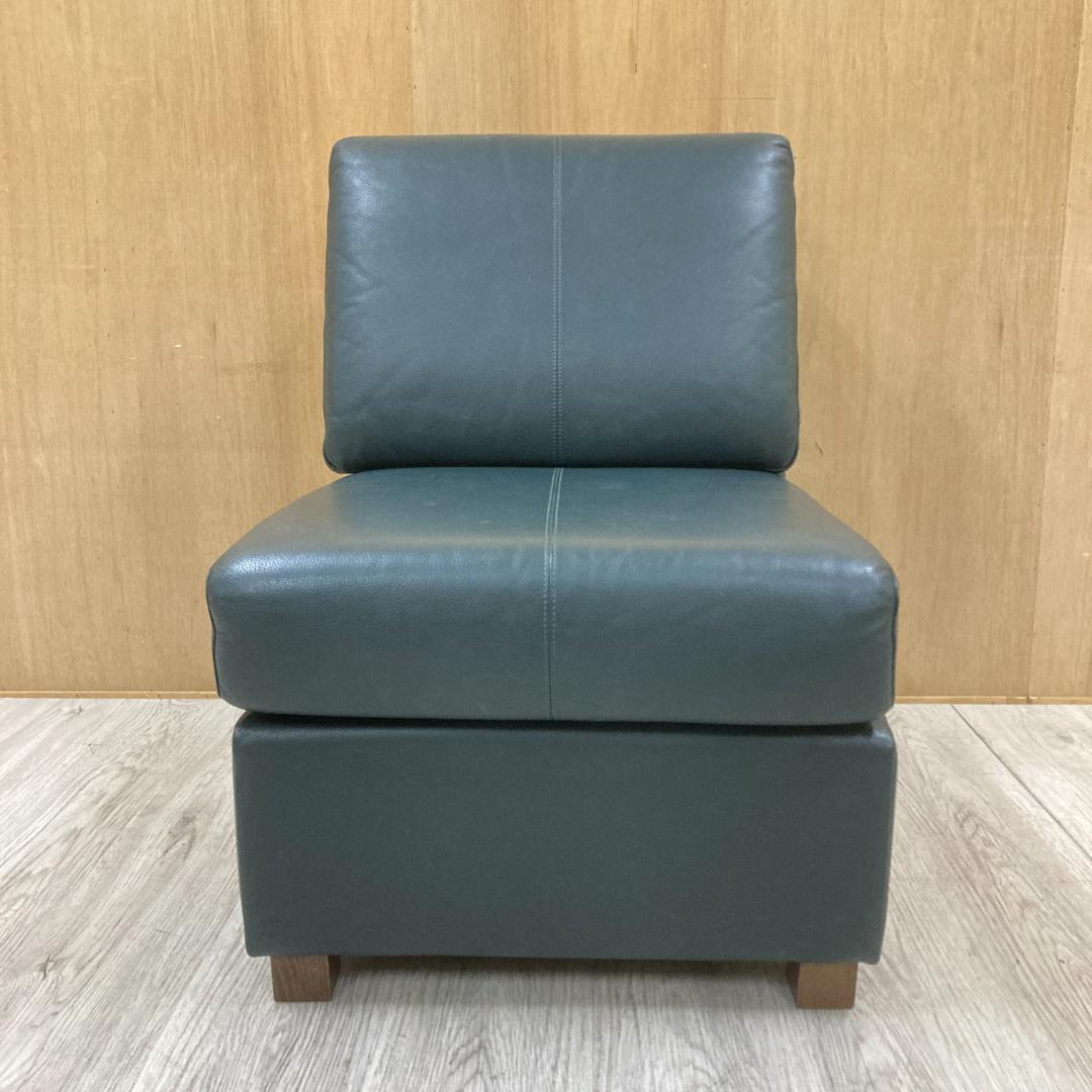 冨士ファニチア　FUJI FURNITURE　総革　1人掛けソファ