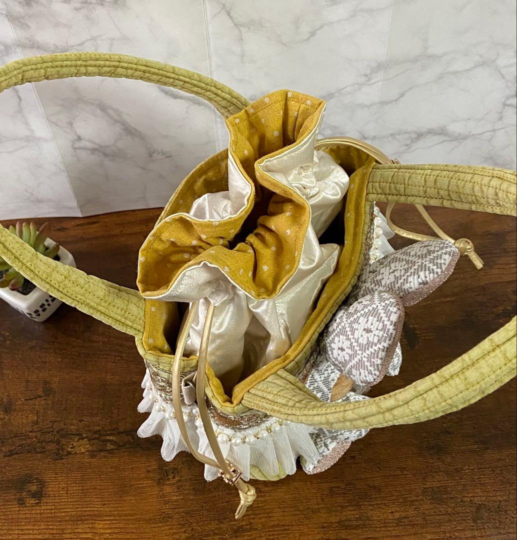 ☆*☆様 コヤンイサムチョン 【ヌビ 巾着バッグ】インド刺繍 トートバッグ ハン