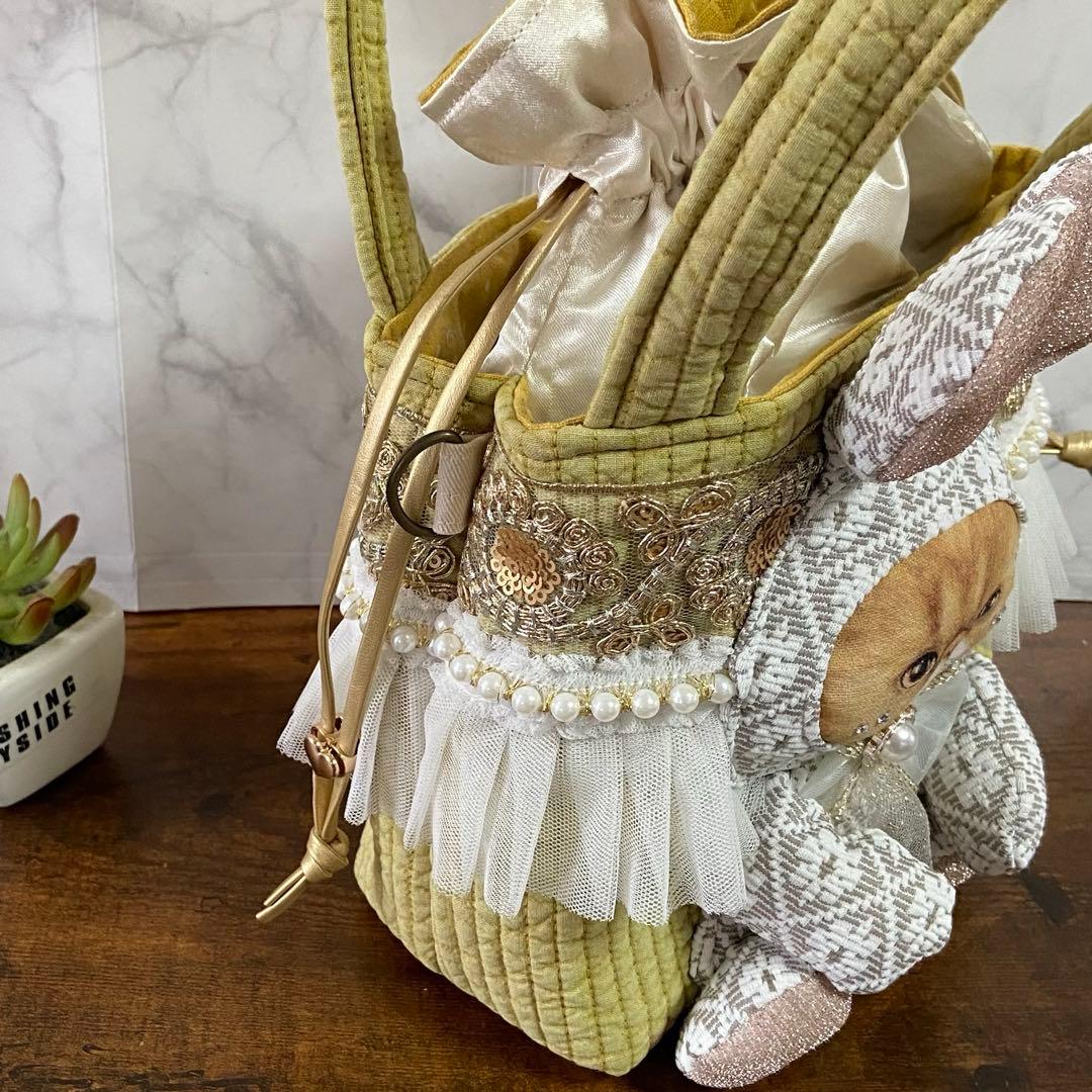 ☆*☆様 コヤンイサムチョン 【ヌビ 巾着バッグ】インド刺繍 トートバッグ ハン