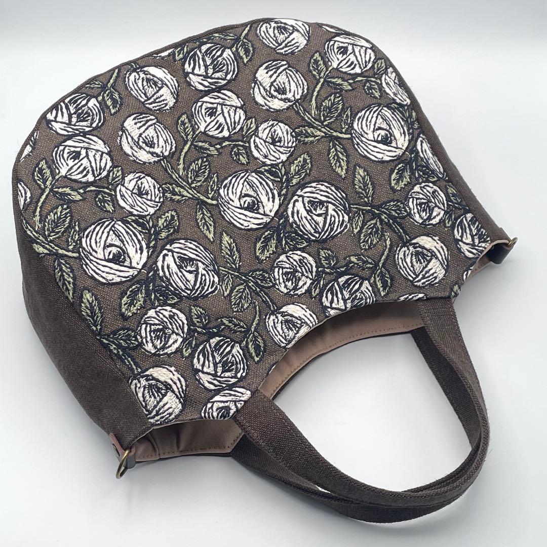 ㊽ミナペルホネン*rosy トートバッグ ハンドメイド