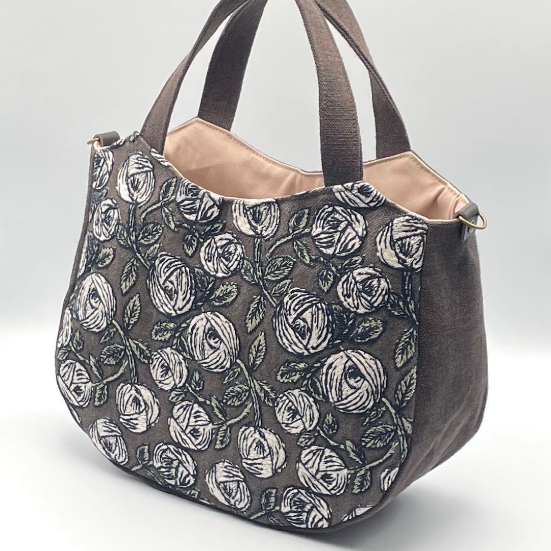 ㊽ミナペルホネン*rosy トートバッグ ハンドメイド