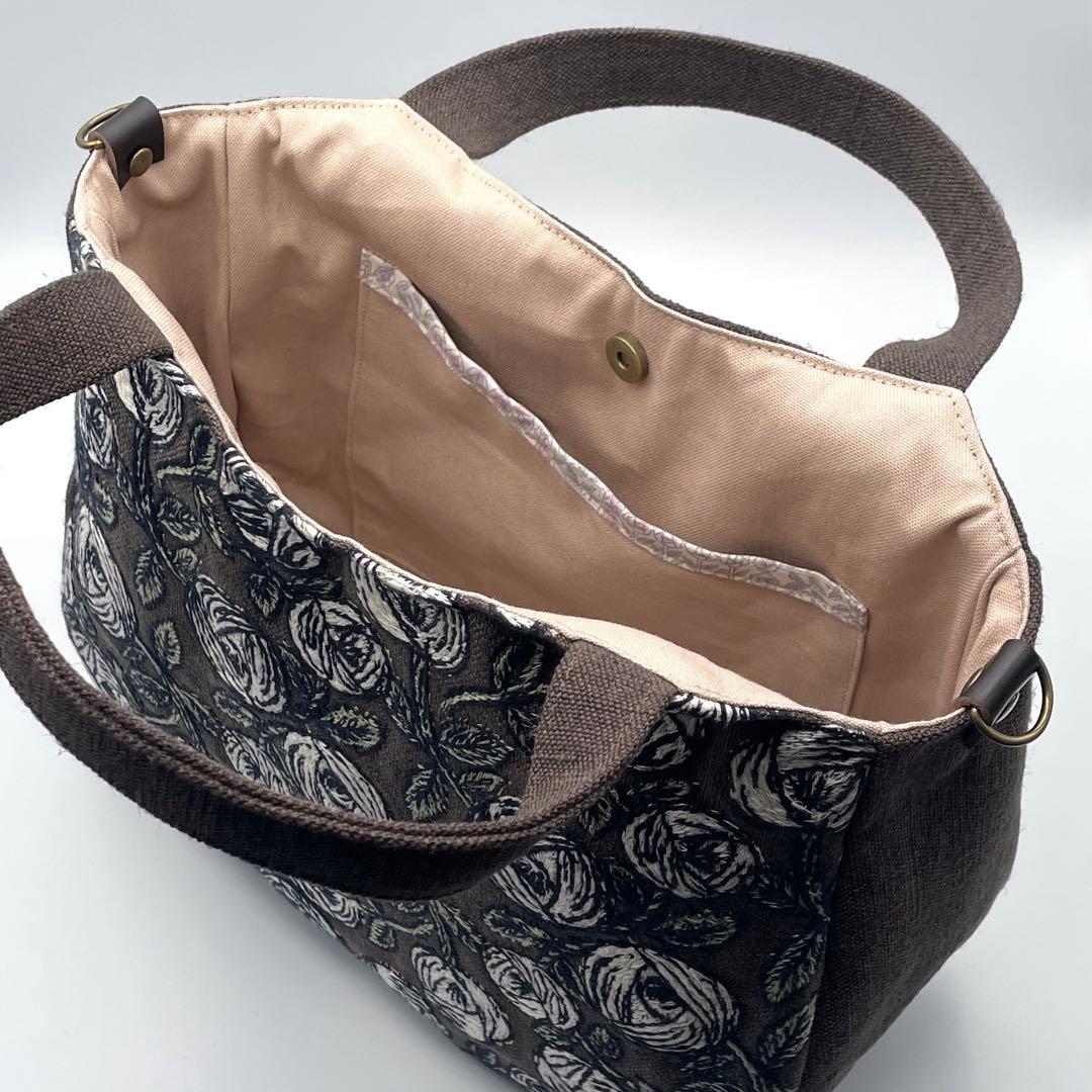 ㊽ミナペルホネン*rosy トートバッグ ハンドメイド