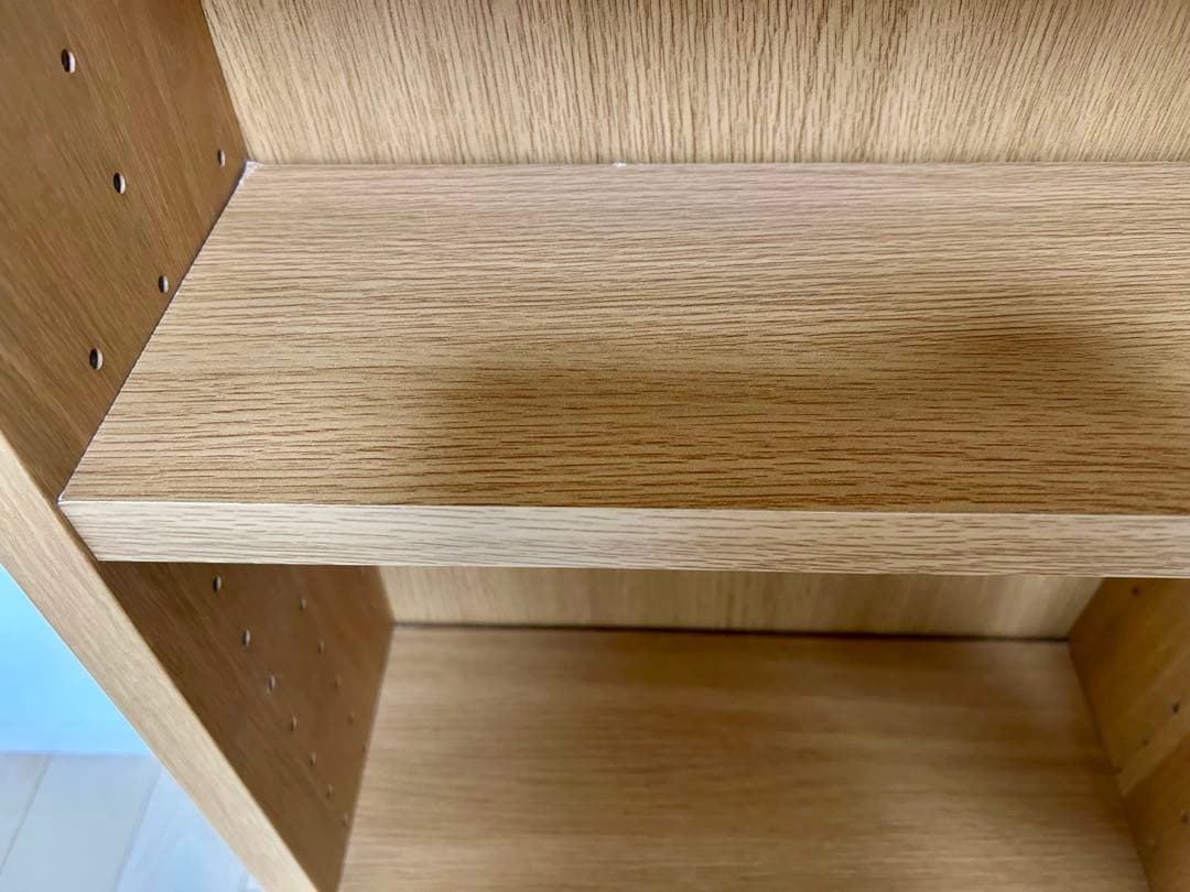 ♦︎廃盤♦︎ MUJI　無印良品　オーク材薄型ラック・小・奥行16cm　本棚