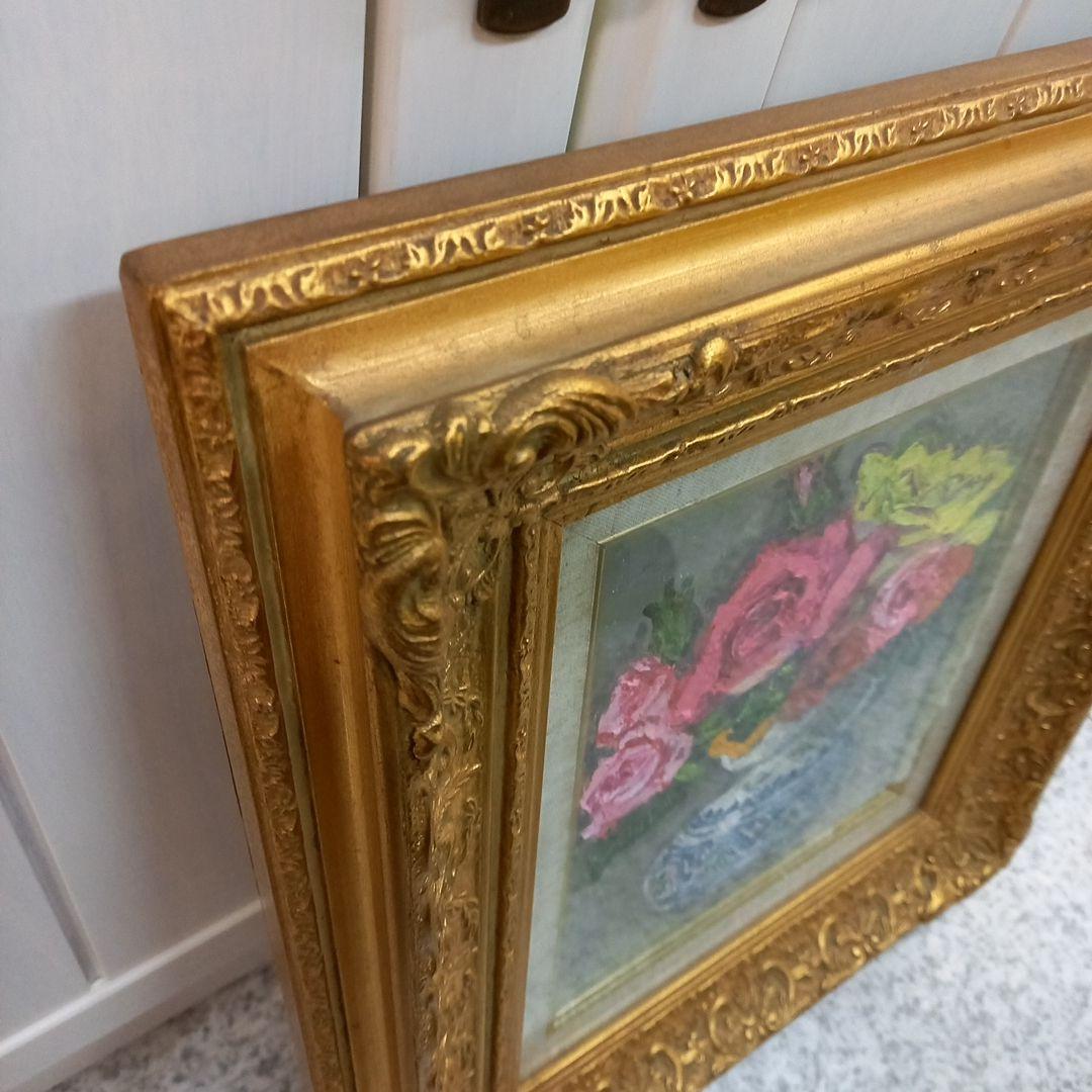 松本富太郎 スペイン壷の薔薇 油絵 油彩画 絵画 - メルカリ