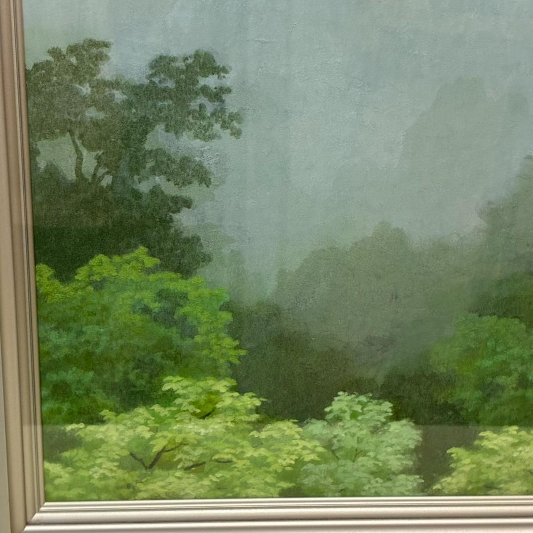 河合健二 日本画 「山氣」 685×610mm